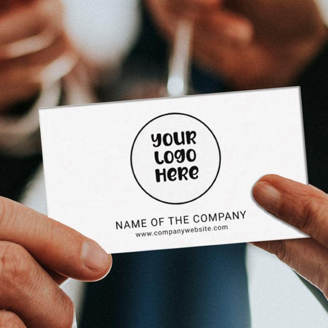 Business Logo QR Code Professional Minimalist  Business Card (Creator Uploaded)