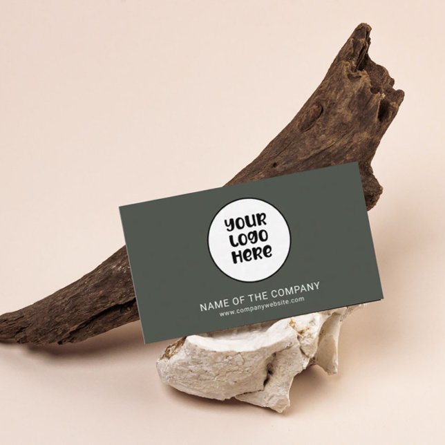 Business Logo QR Code Professional Minimalist  Business Card (Creator Uploaded)