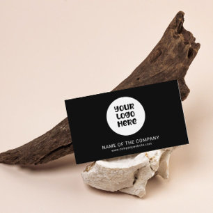 Business Logo QR Code Professional Minimalist  Card