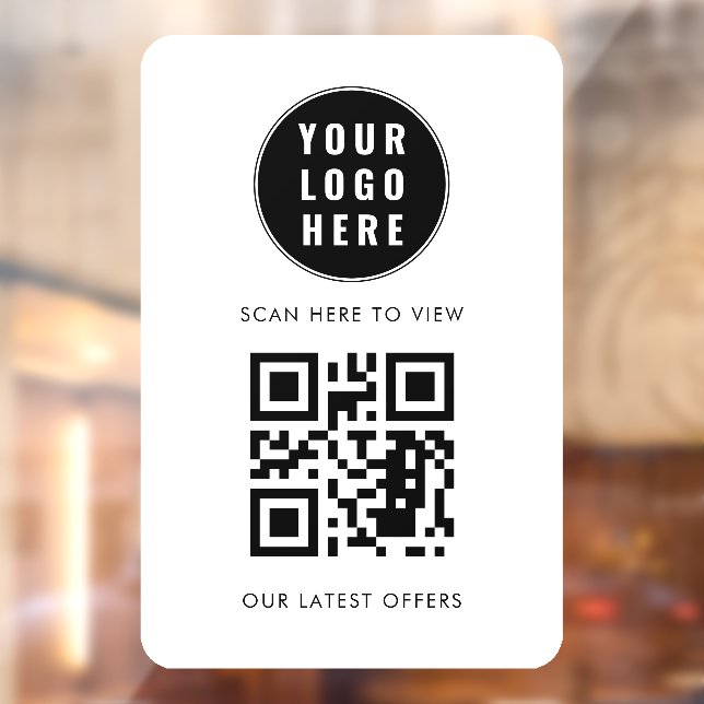 Business Logo QR Code Scan Here Simple (Sheet 2)