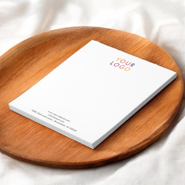 Business Logo QR Code Simple Notepad (Creator Uploaded)