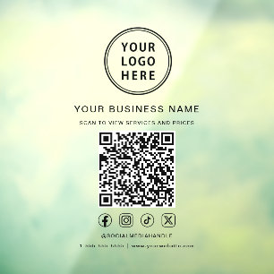Business Logo QR Code Social Media
