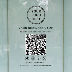 Business Logo QR Code Social Media