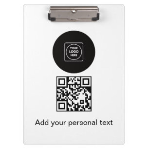 Business Logo QR Code Text clipboard