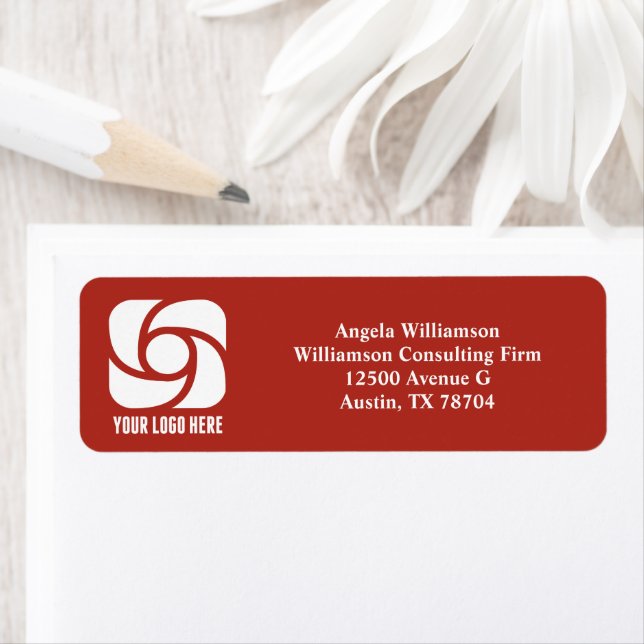Business Logo Red Company Return Address (Insitu)