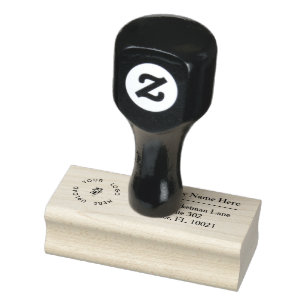Business Logo Return Address Rubber Stamp