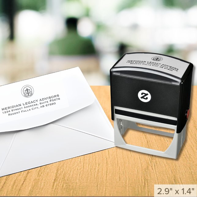 Business Logo Return Address Self-inking Stamp (Creator Uploaded)