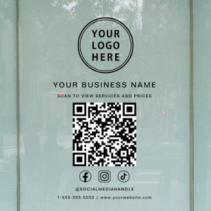 Business Logo Scan To View QR Code