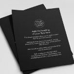 Business Logo | Simple Black White Custom<br><div class="desc">A simple custom black and white business flyer template in a simple minimalist style which can be easily modified and updated with your own business logo,  product details,  pricing and more! Choose the size of the flyer and type of paper from the options menu.</div>
