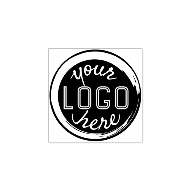 Business Logo Simple Easy DIY Seal Branding Custom Rubber Stamp (Imprint)