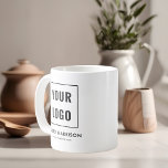 Business Logo Simple Minimal Coffee Mug<br><div class="desc">Add your logo.</div>
