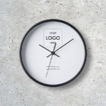 Business Logo Simple Minimal White Clock<br><div class="desc">Elevate your brand’s presence and leave an indelible mark with our personalised clock. It’s more than just a timepiece; it’s a symbol of your business’s dedication,  professionalism,  and commitment to making every second count. Make your brand’s mark on time with this exceptional personalised clock.</div>