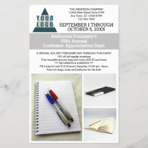 Business Logo Simple Modern 3 Photo Advertising Flyer