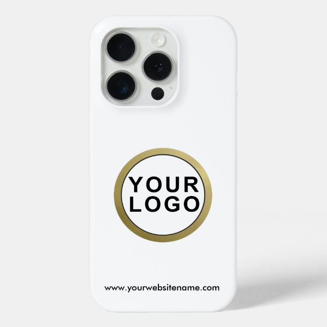 Business Logo Simple Modern Case-Mate iPhone Case (Back)