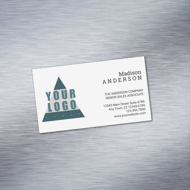 Business Logo Simple Modern Creative Promo Magnetic Business Card (In Situ)