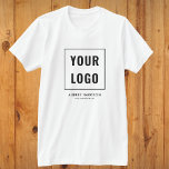 Business Logo Simple Professional T-Shirt<br><div class="desc">Add your logo.</div>