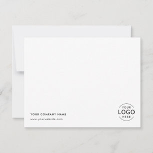 Business Logo Simple Professional White Card
