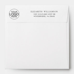 Business Logo Simple Return Address Envelope