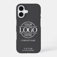 Business Logo & Social Media Grey Promotional