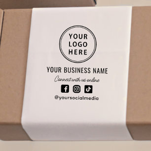 Business Logo Social Media Self-inking Stamp