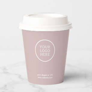 Business Logo Stylish Modern Professional Paper Cups