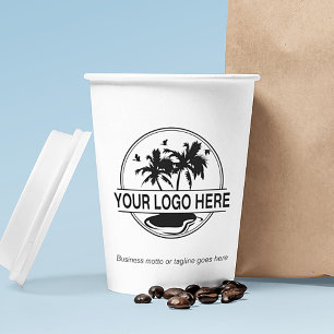 Business Logo Stylish Modern Professional Paper Cups