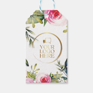 Business Logo tag chic floral girly design