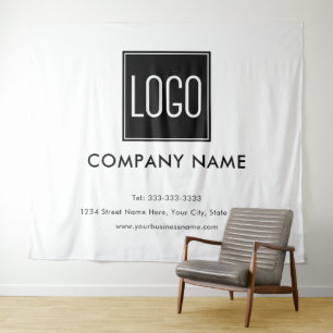 Business Logo Tapestry – Branded Wall Hanging