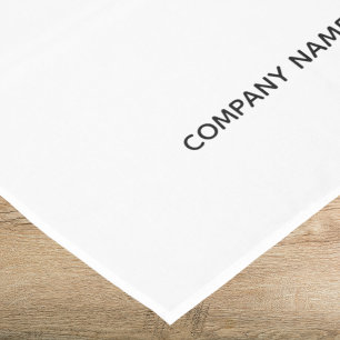 Business logo text brand colour tablecloth