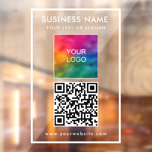 Business Logo Text QR Code Modern Elegant Best Top
