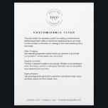 Business logo text website simple Custom Flyer<br><div class="desc">Promote your business or event with the Customisable Flyer Template! Add your logo,  heading,  body of text,  and contact information on the bottom footer to create a professional,  eye-catching design perfect for advertising services,  promotions,  or announcements with ease
Also  Available as a digital download.</div>