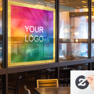 Business Logo Trendy Template Gold Glitter Look