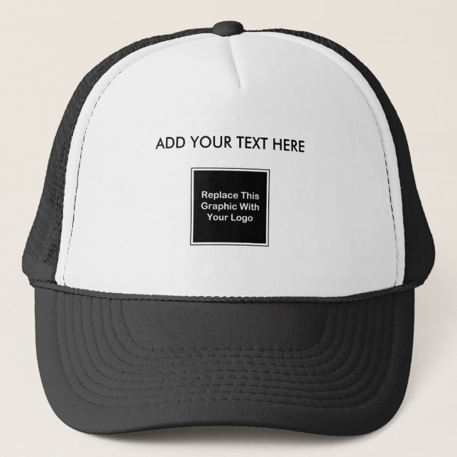 Business Logo Trucker Style Caps (Front)