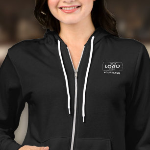 Business Logo Upload Template - Staff Name Hoodie