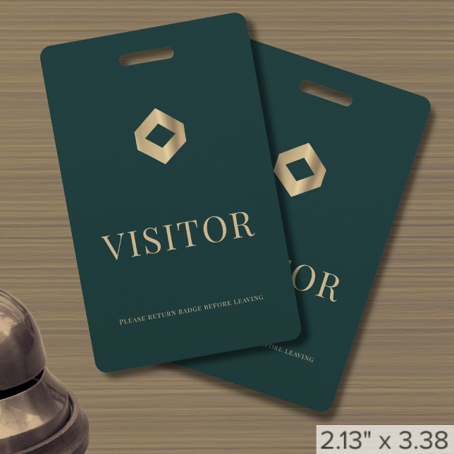 Business Logo Visitor Badge ID Badge (Creator Uploaded)