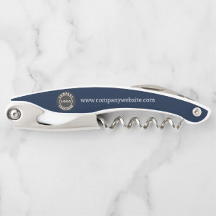 Business Logo Website and Slogan Employee Staff Corkscrew