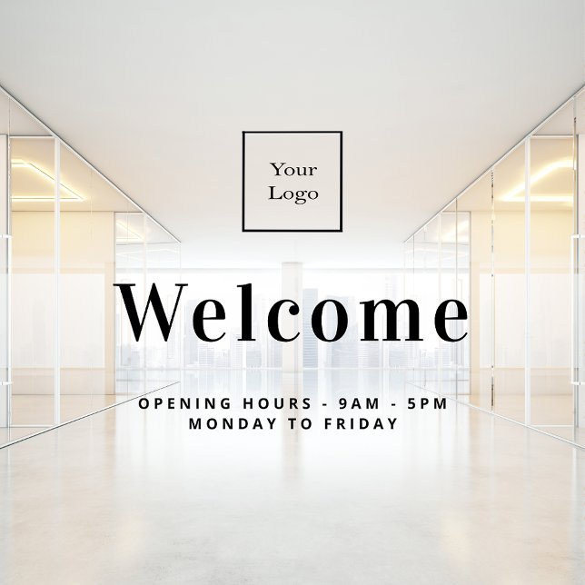 Business logo welcome opening hours (Creator Uploaded)