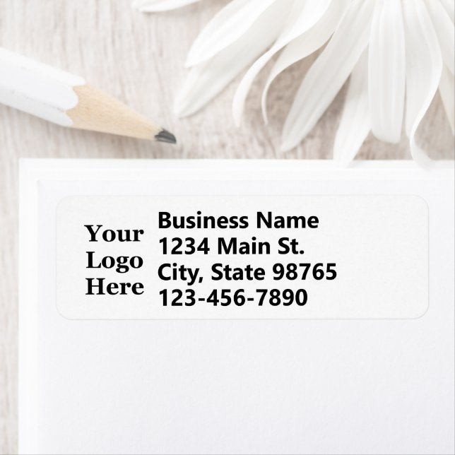 Business Logo White Phone Number & Return Address (Insitu)