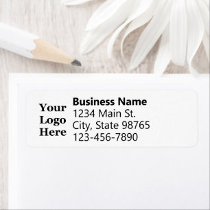 Business Logo White Phone Number Return Address