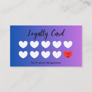 Business Loyalty Card. Edit the text Card