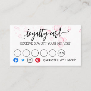 Business loyalty card marketing discount beauty