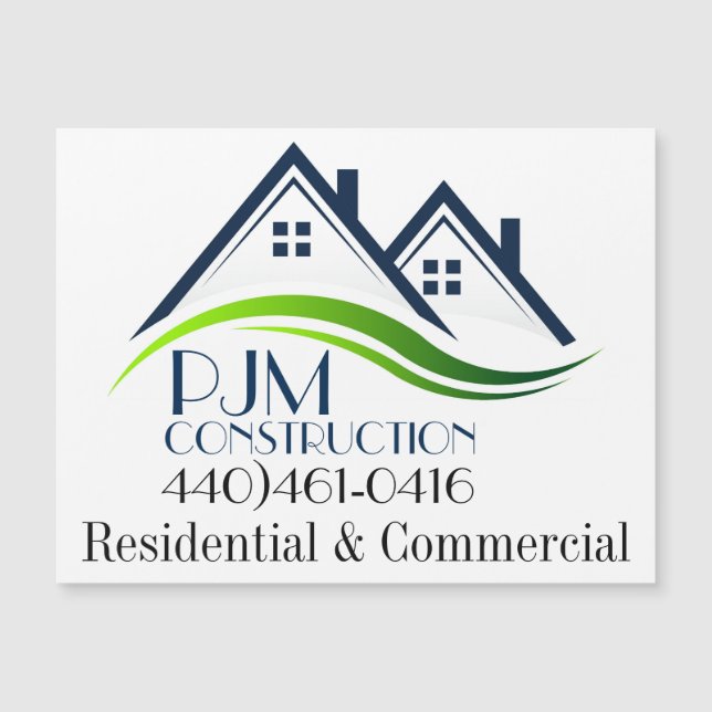 Business Magnet - Construction / Real Estate (Front)