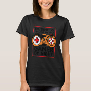 Business Major By Day Gamer By Night Video Game Pl T-Shirt