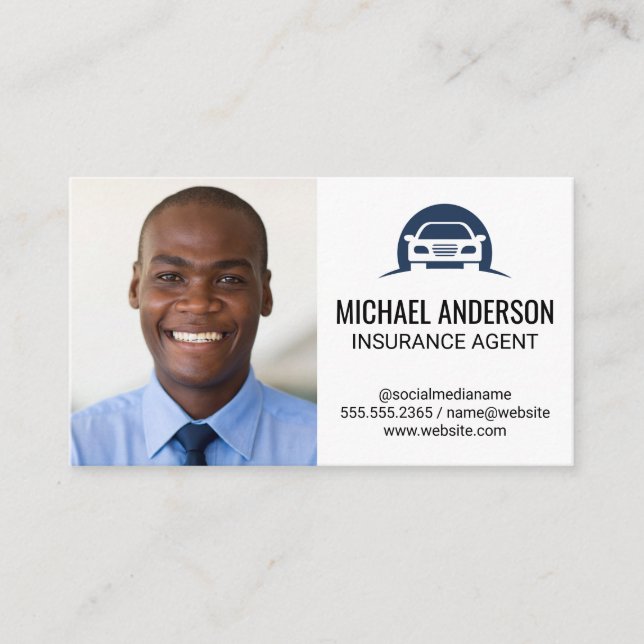 Business Man | Automobile Logo Card (Front)