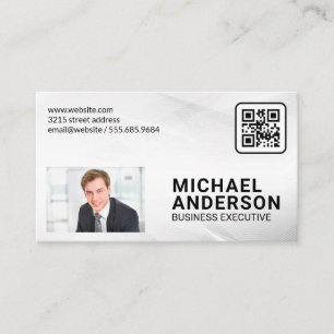 Business Man in Suit   QR Code   Corporate Card