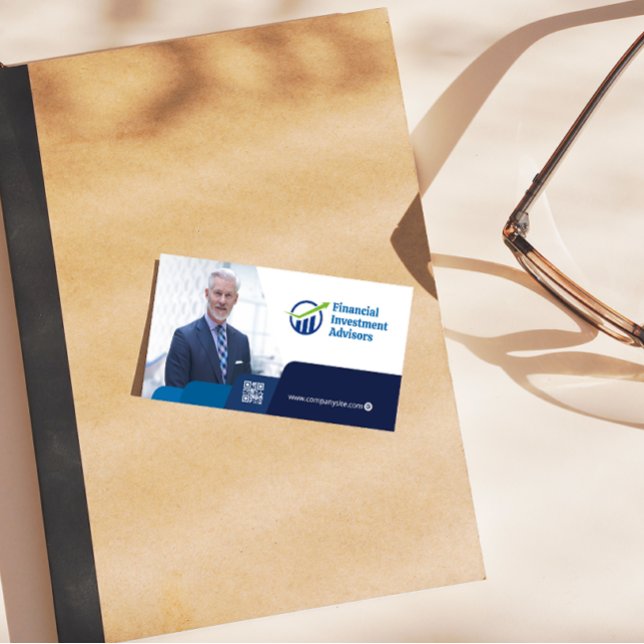 Business Man in the Office | Corporate | QR Code Business Card (Creator Uploaded)