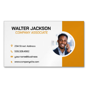 Business Man on Phone Corporate Business Card