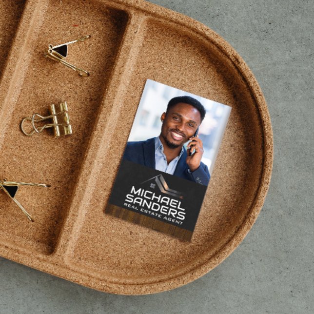 Business Man on Phone | Real Estate Agent Card (Creator Uploaded)