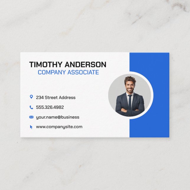 Business Man Smiling in Suit Card (Front)