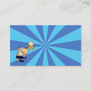 Business Man Toast Business Card